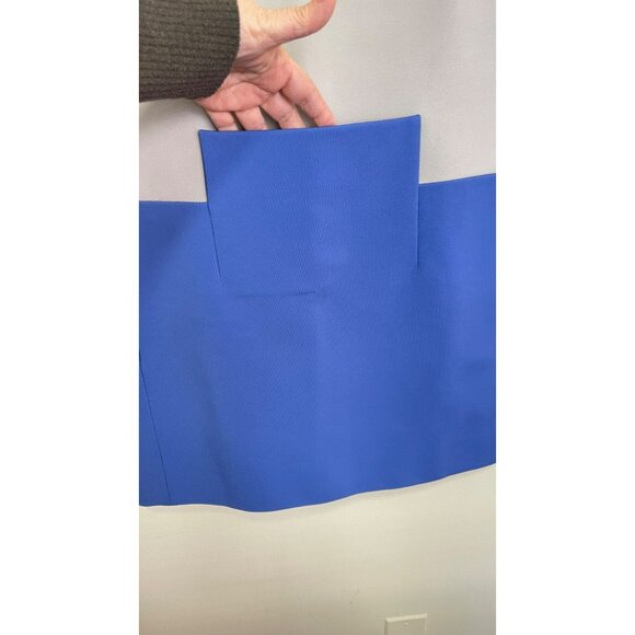 Victoria Beckham $1768 Colorblock Front Pocket Sleeveless Grey Blue Sz 8 - Picture 2 of 9